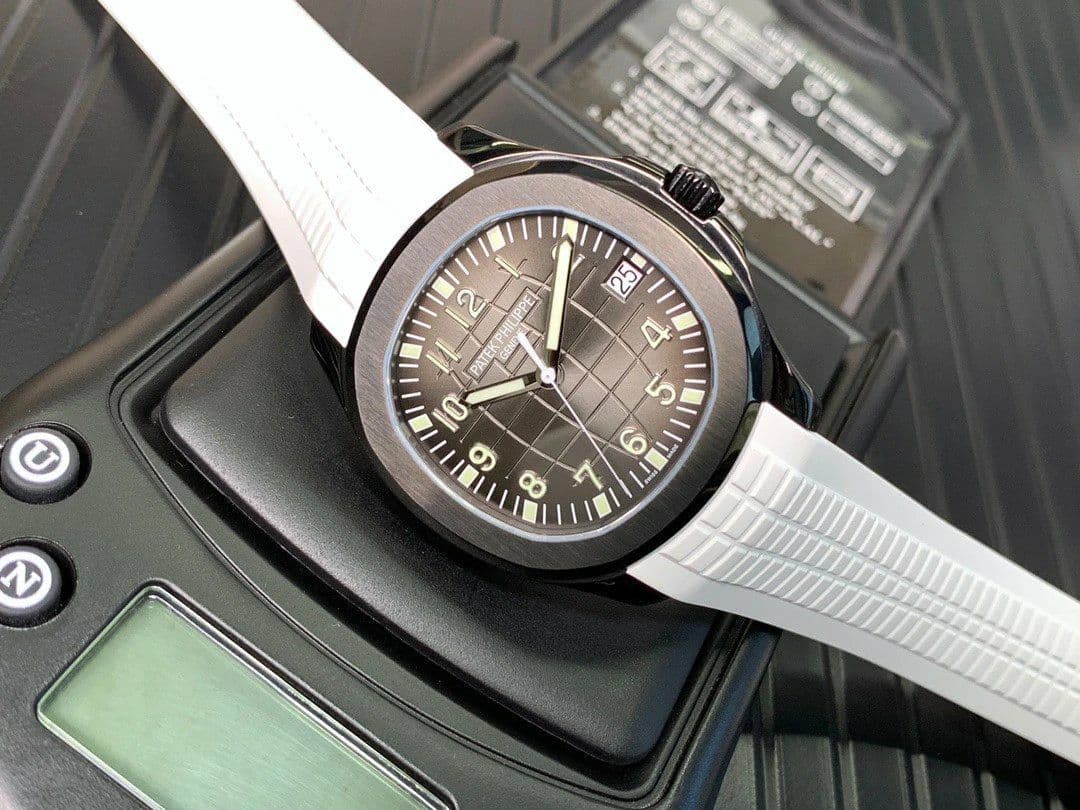 Aquanaut Black Venom DLC ZF 1:1 Best Edition Black Dial on White Rubber Strap 324CS Aquanaut Black Venom DLC ZF 1:1 Best Edition Black Dial on White Rubber Strap 324CS