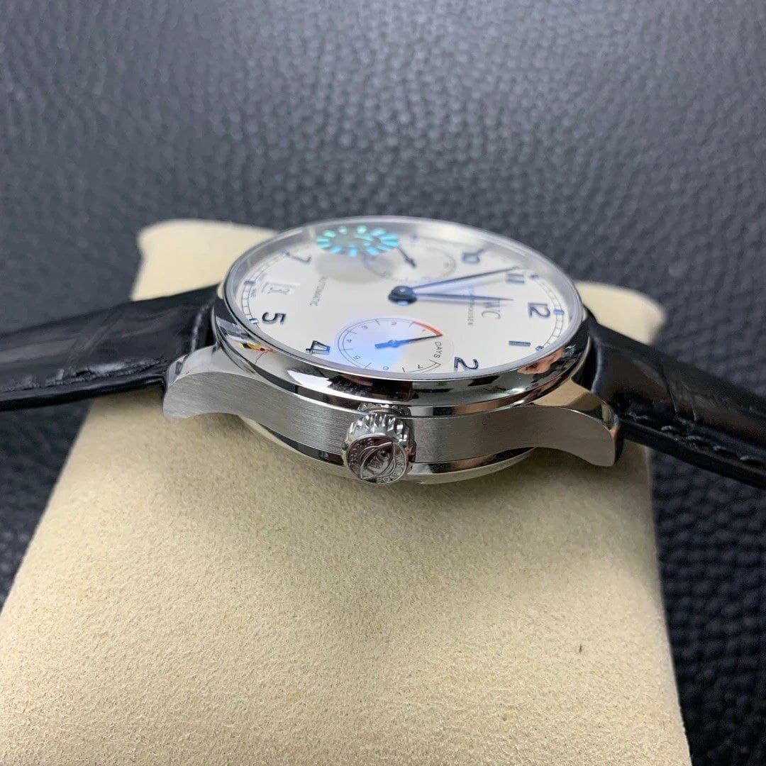 Portuguese Real PR IW500705 ZF 1:1 Best Edition White Dial Blue Markers on Brown Leather Strap A52010 Portuguese Real PR IW500705 ZF 1:1 Best Edition White Dial Blue Markers on Brown Leather Strap A52010