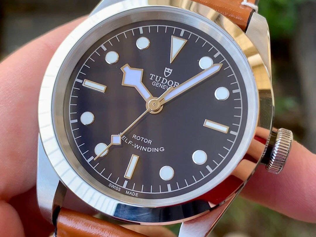 Black Bay 41 LF 1:1 Best Edition Blue Dial on Brown Leather Strap A2824 Black Bay 41 LF 1:1 Best Edition Blue Dial on Brown Leather Strap A2824
