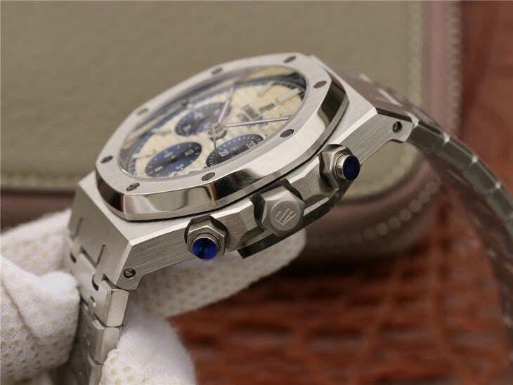 AP0608C - Royal Oak Chronograph 1:1 Best Edition 26331ST SS/RU Wht/Blue AP0608C - Royal Oak Chronograph 1:1 Best Edition 26331ST SS/RU Wht/Blue