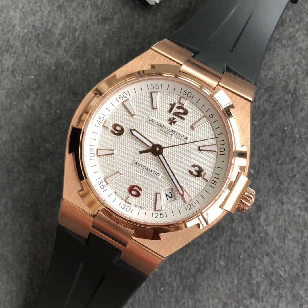Vacheron Constantin 1:1 Best Edition Overseas RG/LE Wht/Stk Vacheron Constantin 1:1 Best Edition Overseas RG/LE Wht/Stk