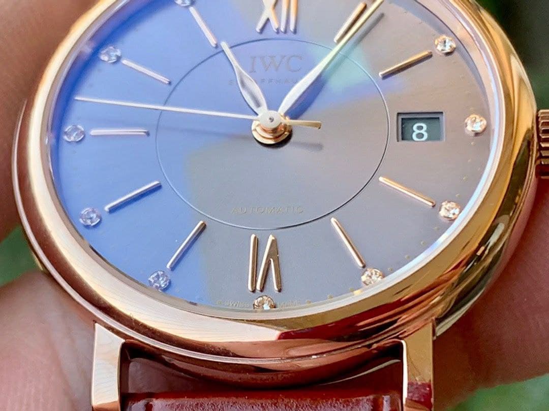 Portofino 37mm RG V7F 1:1 Best Edition Gray Dial on Deep Brown Leather Strap Portofino 37mm RG V7F 1:1 Best Edition Gray Dial on Deep Brown Leather Strap
