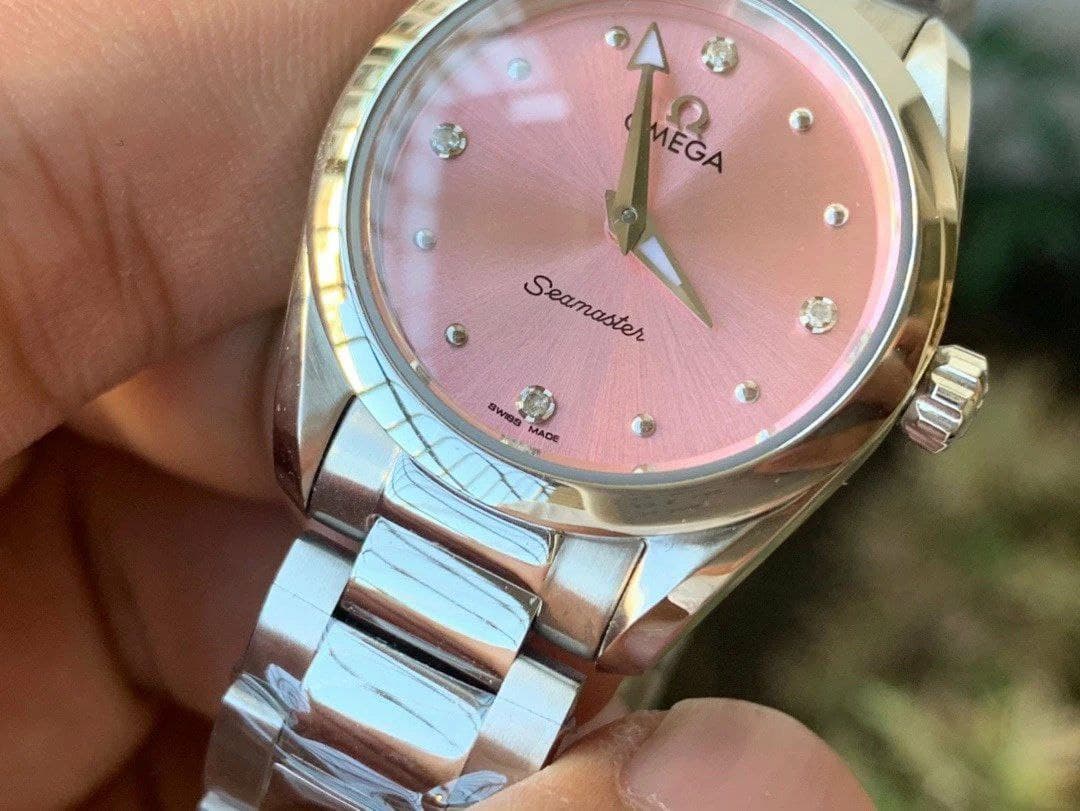 Aqua Terra 150M 34mm Ladies SS/SS S.Pink/Dm VSF A8800 Aqua Terra 150M 34mm Ladies SS/SS S.Pink/Dm VSF A8800