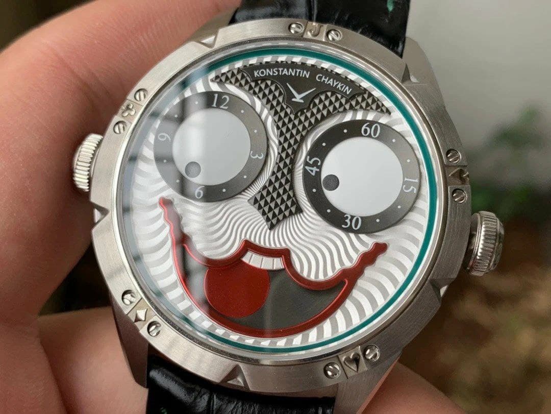 Konstantin Chaykin Joker Grey Dial 24collector leather strap Konstantin Chaykin Joker Grey Dial 24collector leather strap