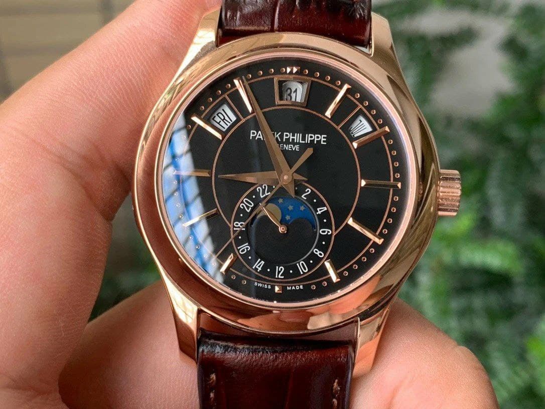 Complications Series Moonphase RG KMF Black Dial on Brown Leather Strap Cal.324 Complications Series Moonphase RG KMF Black Dial on Brown Leather Strap Cal.324