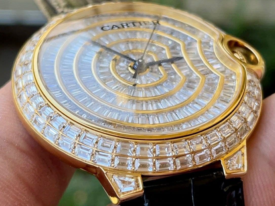 Cartier Ballon Gold Case Diamond 42mm Diam YS/LS Cartier Ballon Gold Case Diamond 42mm Diam YS/LS