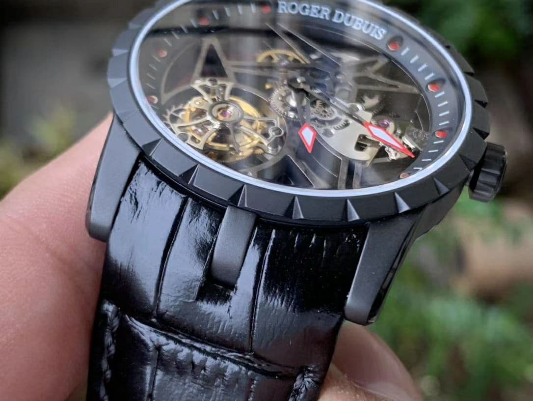 Roger Dubuis G041C - Excalibur Spider Skele Flying Tourb TI/RU Black BBR