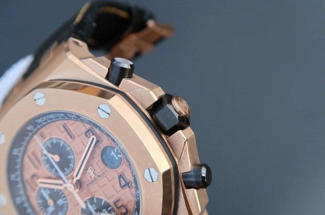 Royal Oak Offshore 2014 Gold Theme JF 1:1 Best Edition on Black Leather Strap A3126