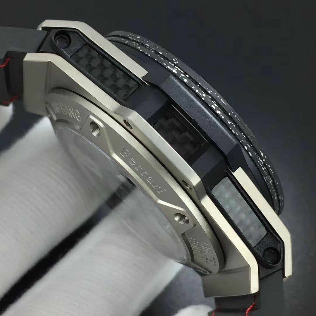 Big Bang Ferrari Unico Titanium V6F Best Edition Skeleton Dial on Black Gummy Strap HUB1288 (Copy)