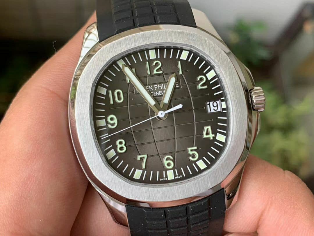 Aquanaut 5167A Singapore Edition SS ZF 1:1 Best Edition Black Second Hand on Black Rubber Strap 324CS