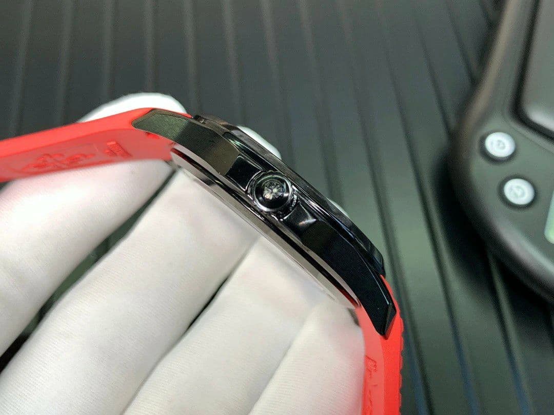 Aquanaut Black Venom DLC ZF 1:1 Best Edition Black Dial on Red Rubber Strap 324CS