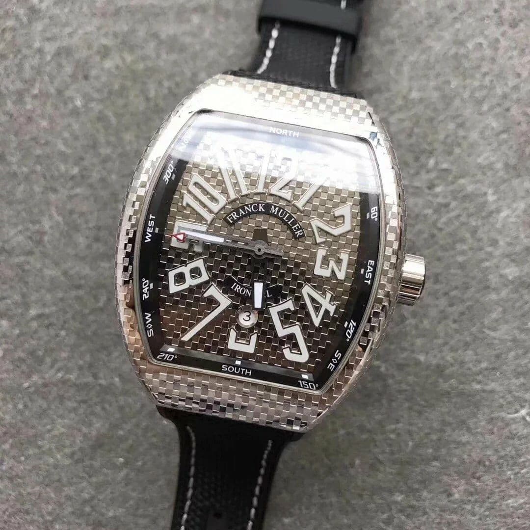 Franck Muller Vanguard PXL SS/NY Silver White/Num Asia 2824
