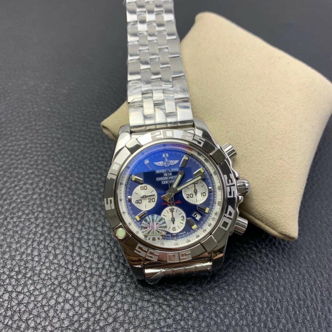 Chronomat B01 44 SS GF 1:1 Best Edition Blue Dial on SS Bracelet