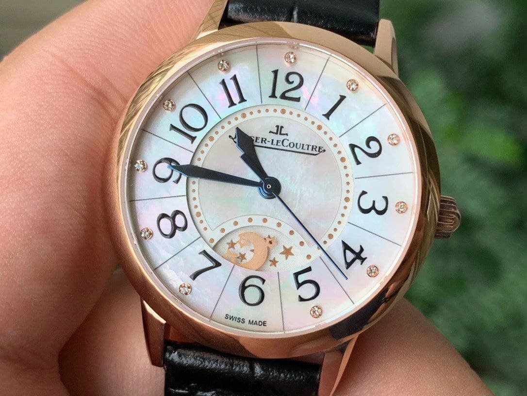 Rendez-Vous Night & Day RG ZF 1:1 Best Edition White Dial Black Markers Bezel on Black Leather Strap A898
