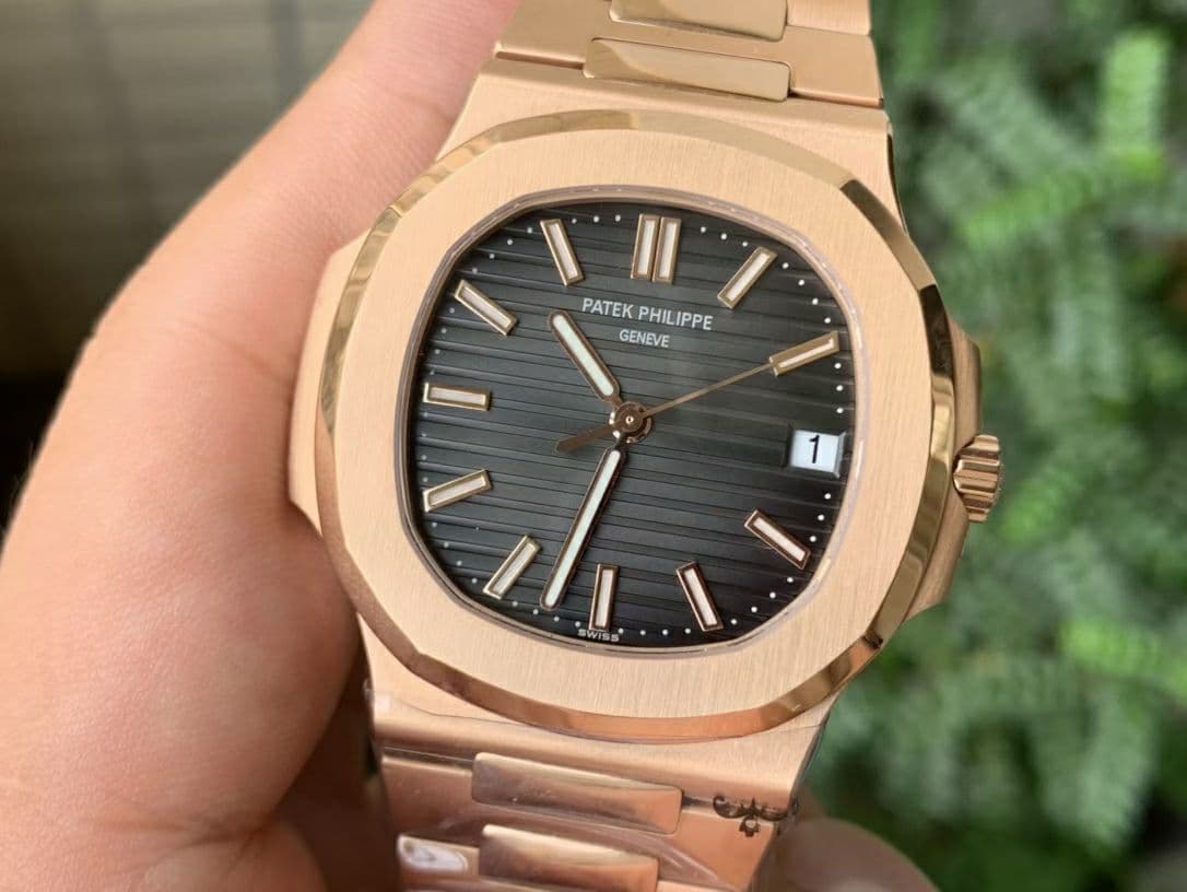 Nautilus 5711/1R PPF 1:1 Best Edition Grey Textured Dial on RG Bracelet 324CS Nautilus 5711/1R PPF 1:1 Best Edition Grey Textured Dial on RG Bracelet 324CS