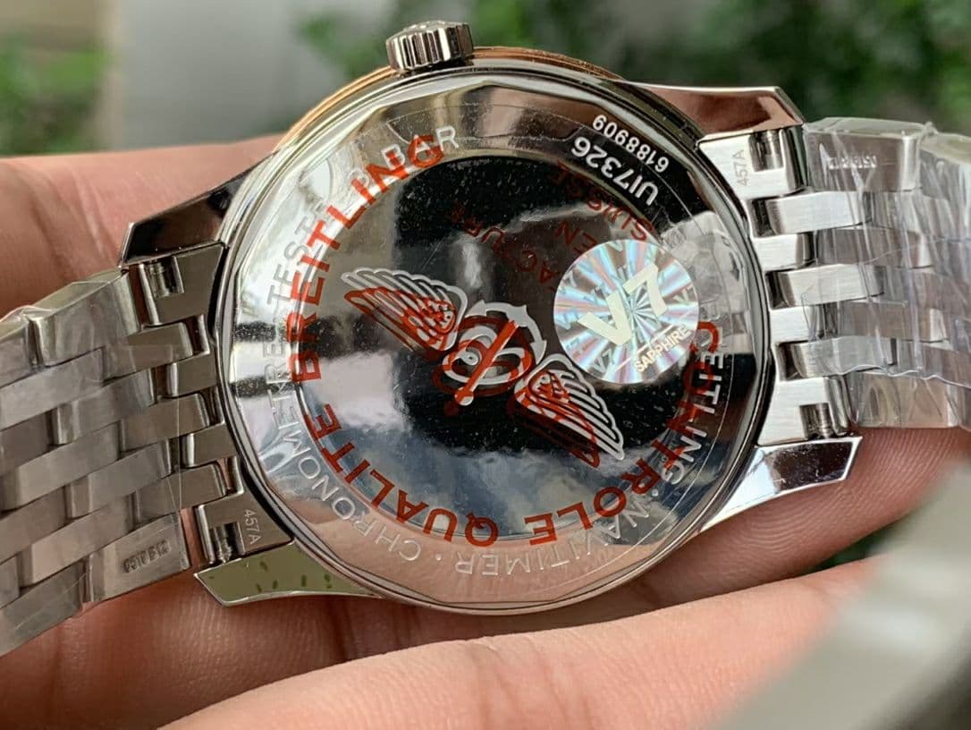 Navitimer 1 SS 38mm TF 1:1 Best Edition RG Bezel White Dial on SS Bracelet A2824 Navitimer 1 SS 38mm TF 1:1 Best Edition RG Bezel White Dial on SS Bracelet A2824