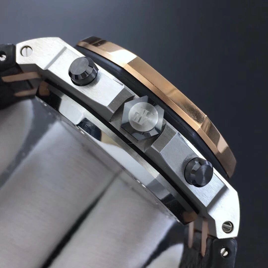 Royal Oak Offshore Bucherer JF Best Edition Two Tone Blue Dial on Black Leather Strap A3126 Royal Oak Offshore Bucherer JF Best Edition Two Tone Blue Dial on Black Leather Strap A3126