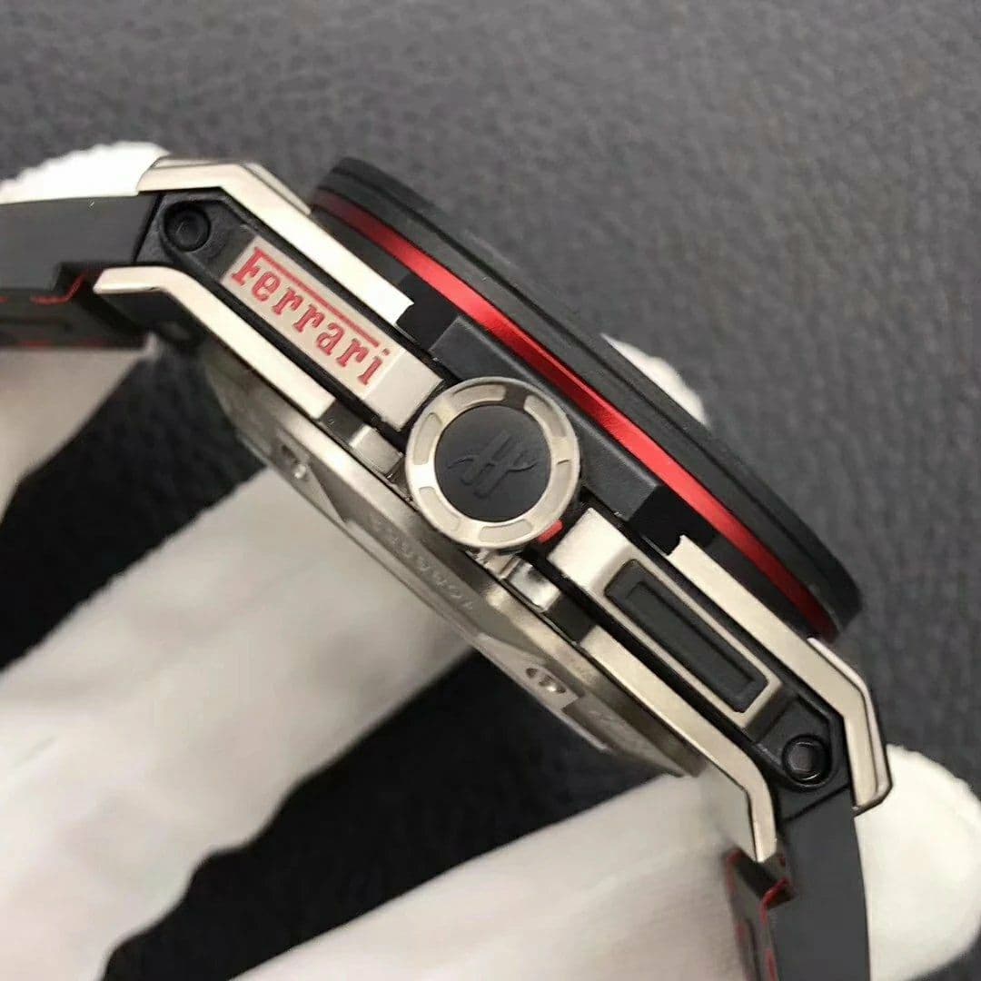 Big Bang Ferrari Unico Titanium V6F Best Edition Skeleton Dial on Black Gummy Strap HUB1288 Big Bang Ferrari Unico Titanium V6F Best Edition Skeleton Dial on Black Gummy Strap HUB1288