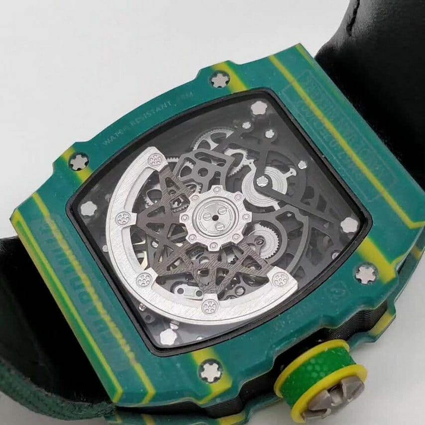 RM 67-02 Sprint Skeleton Dial on Green Nylon Strap 6T51 RM 67-02 Sprint Skeleton Dial on Green Nylon Strap 6T51