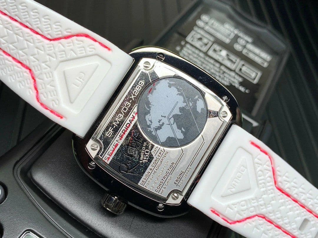 SevenFriday M3/05 Rocketbyz SVF 1:1 Best Edition on White Rubber Strap Miyota 8215 SevenFriday M3/05 Rocketbyz SVF 1:1 Best Edition on White Rubber Strap Miyota 8215