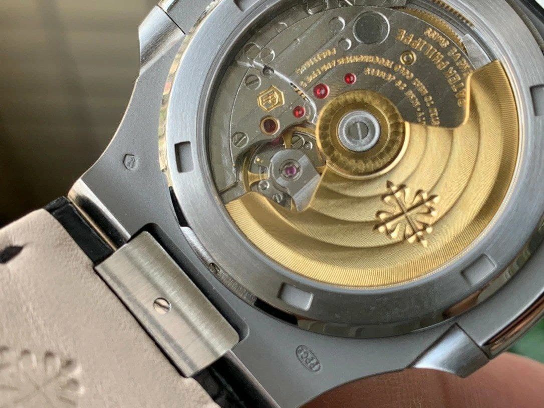Nautilus 5711/1A PPF 1:1 Best Edition White Textured Dial on Black Leather Strap 324CS V4 Nautilus 5711/1A PPF 1:1 Best Edition White Textured Dial on Black Leather Strap 324CS V4
