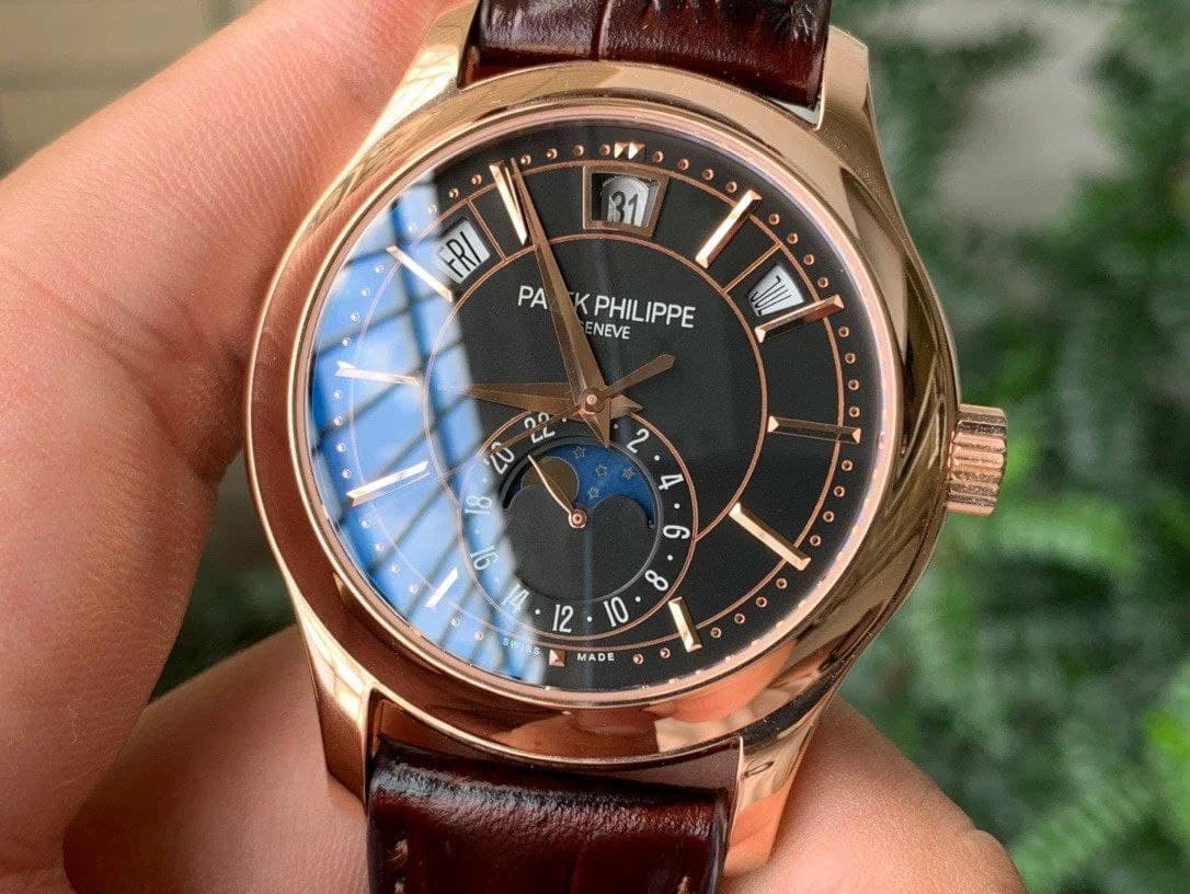 Complications Series Moonphase RG KMF Black Dial on Brown Leather Strap Cal.324 Complications Series Moonphase RG KMF Black Dial on Brown Leather Strap Cal.324