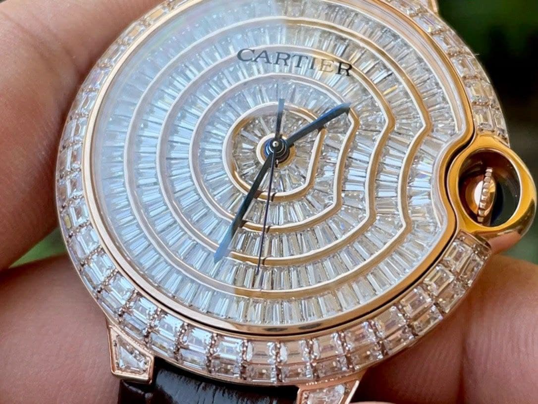 Cartier Ballon Gold Case Diamond 42mm Diam RG/LS Cartier Ballon Gold Case Diamond 42mm Diam RG/LS