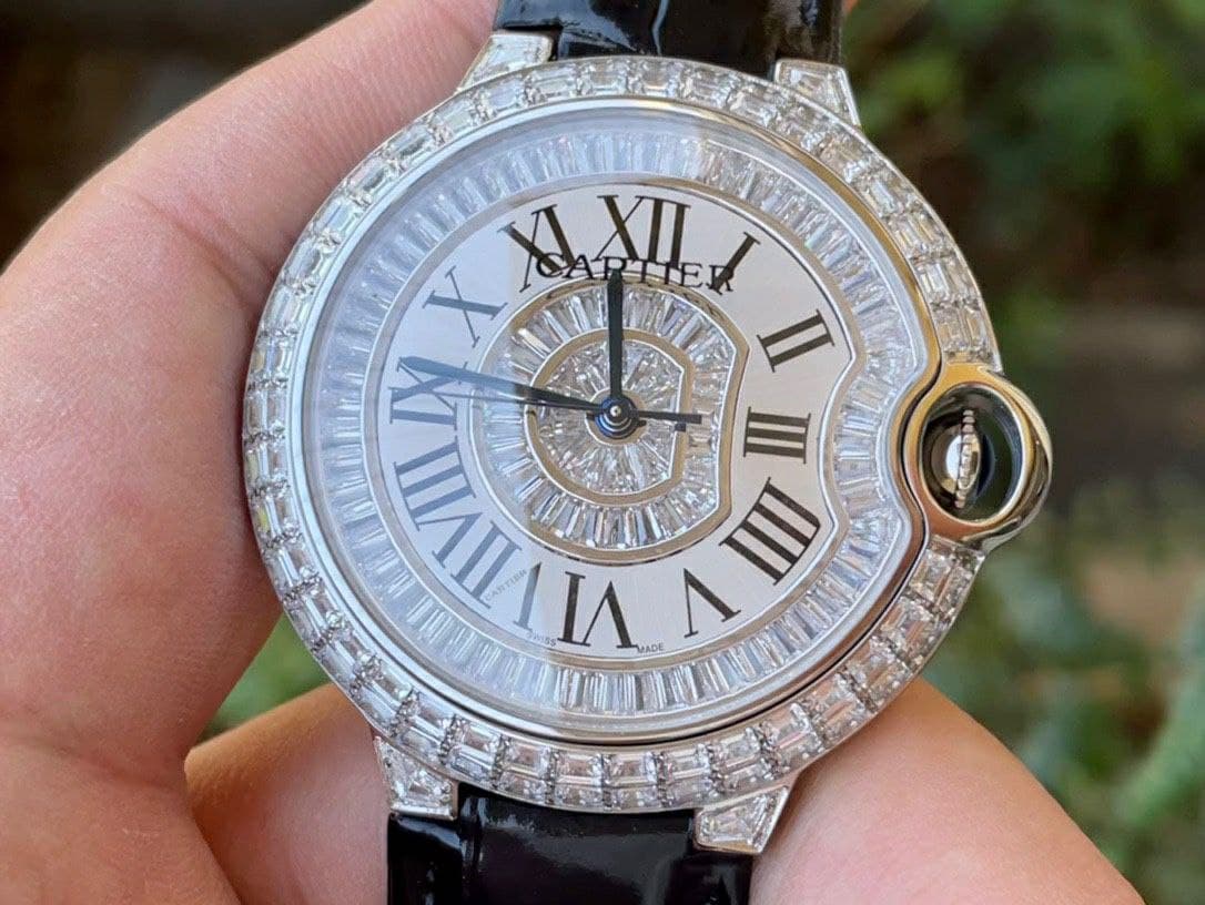 Cartier Ballon Gold Case Diamond 42mm Diam SS/LS Cartier Ballon Gold Case Diamond 42mm Diam SS/LS