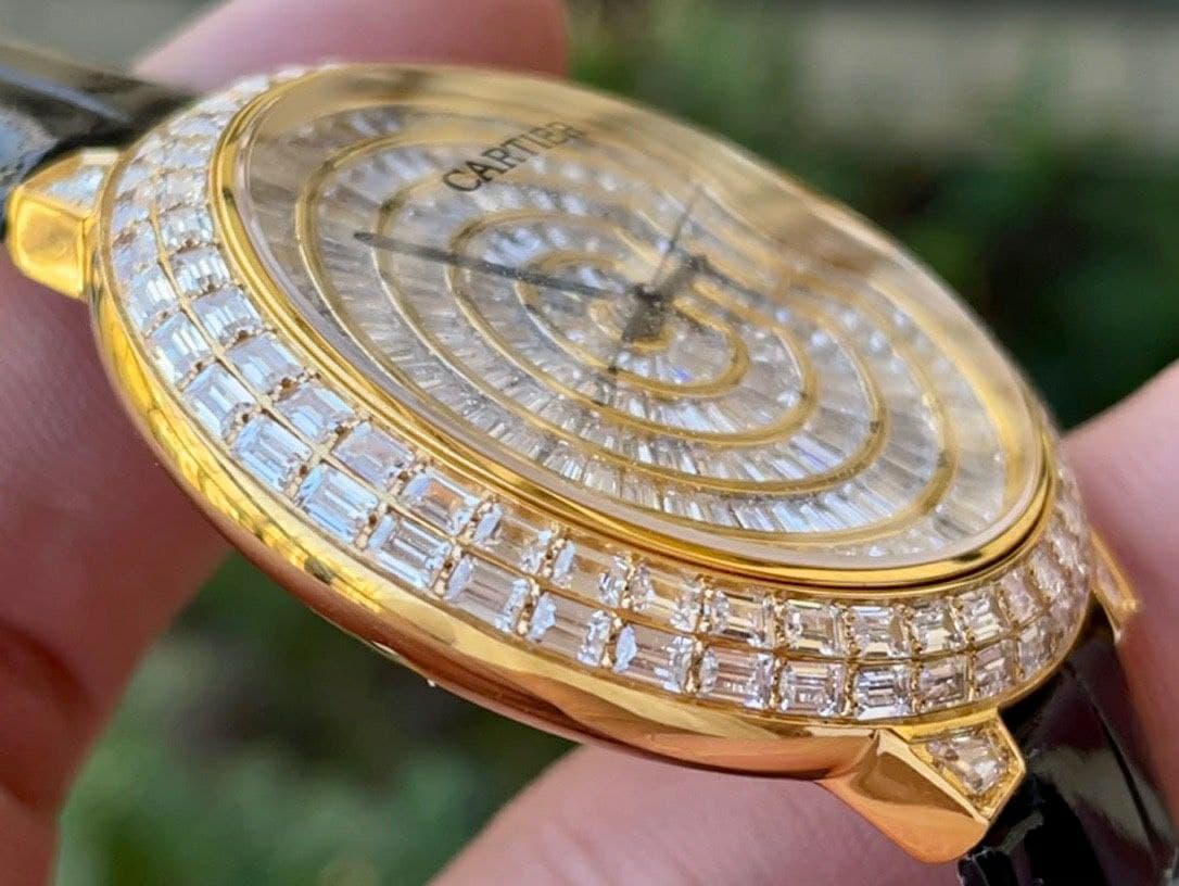 Cartier Ballon Gold Case Diamond 42mm Diam YS/LS Cartier Ballon Gold Case Diamond 42mm Diam YS/LS