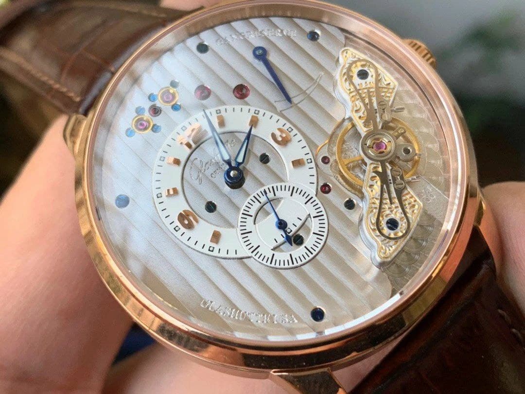 PanoInverse 42mm RG TZF Best Edition Silver/White Dial on Brown Leather Strap A23J PanoInverse 42mm RG TZF Best Edition Silver/White Dial on Brown Leather Strap A23J