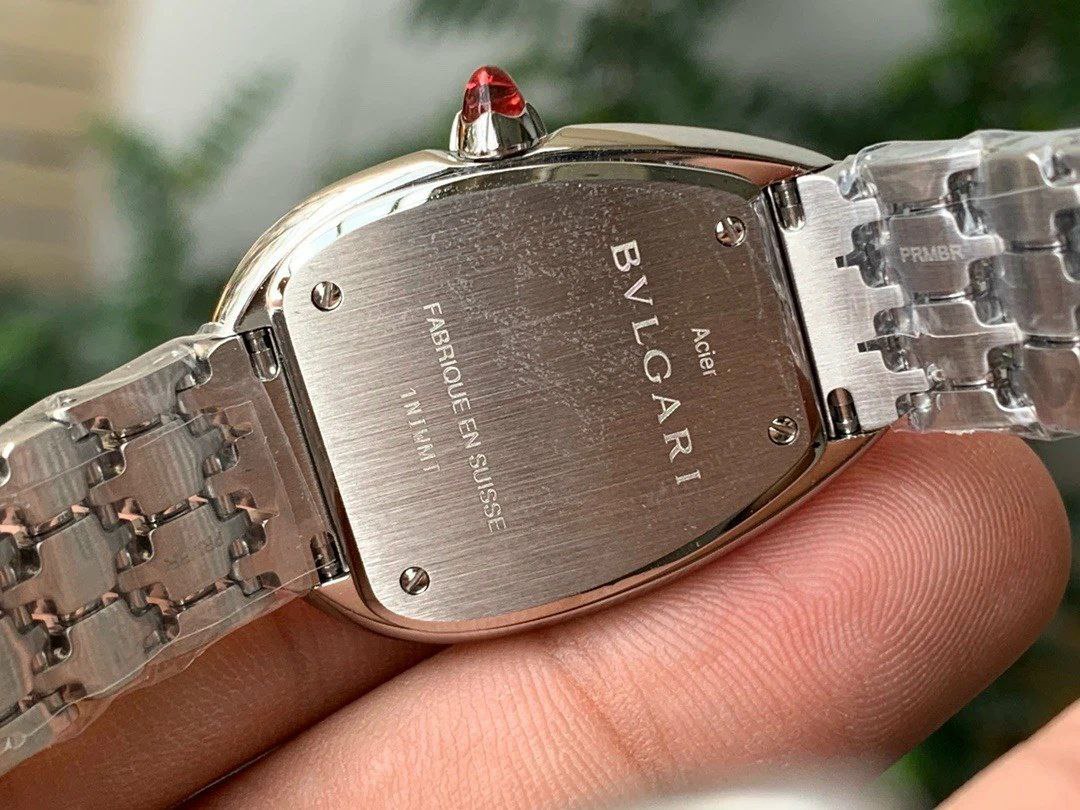 SERPENTI SEDUTTORI WATCH SS BVF 1:1 BEST EDITION WHITE DIAL DIAMONDS BEZEL ON SS BRACELET ETA QUARTZ