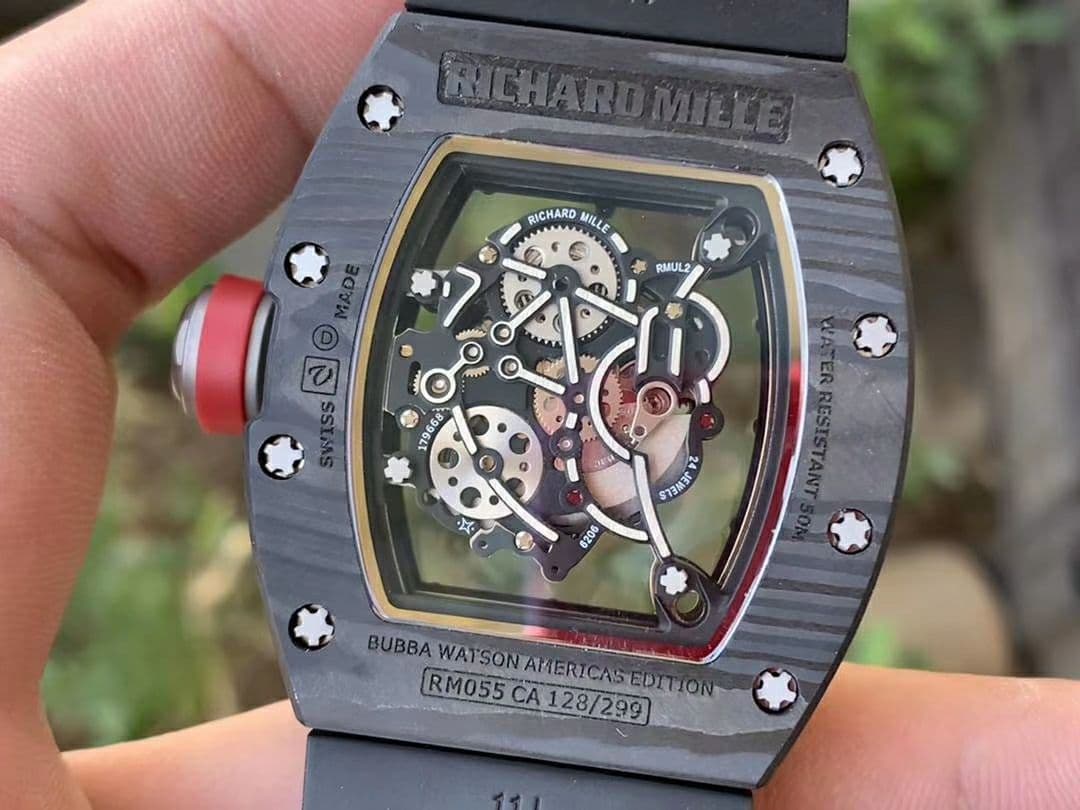 RM055 NTPT KVF Best Edition Skeleton Dial Gold on White Rubber Strap MIYOTA8215 V3