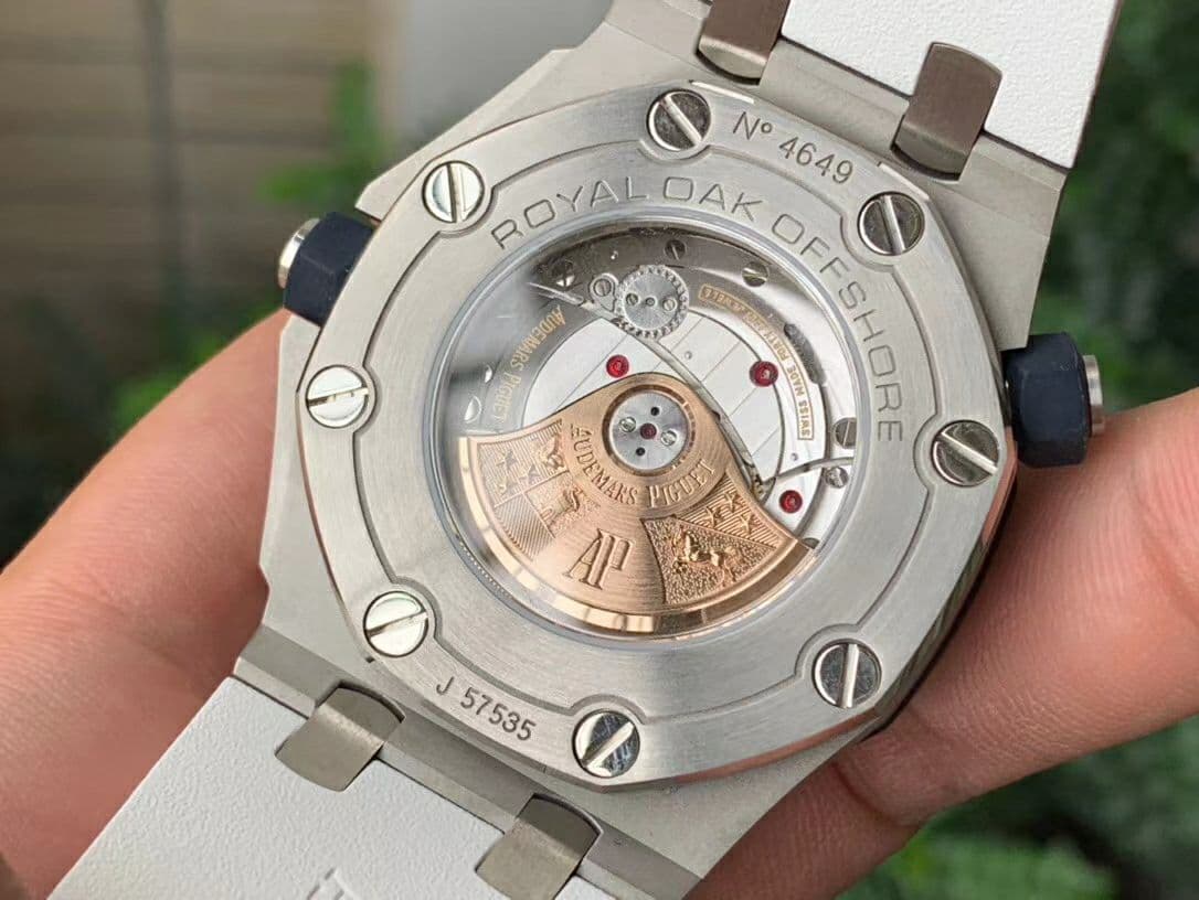 Royal Oak Offshore Diver Solid White Ceramic JF 1:1 Best Edition on White Rubber Strap A3120 V2