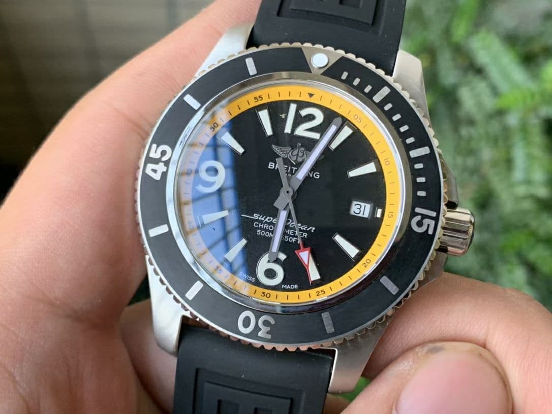 BSW0432A - Superocean 44mm DLC/RU Yellow TF Asia 2824