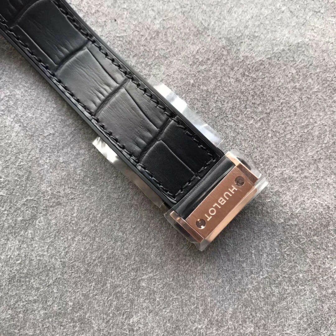 Classic Fusion 38mm RG JJF 1:1 Best Edition Black Dial on Black Gummy Strap A2892 V2