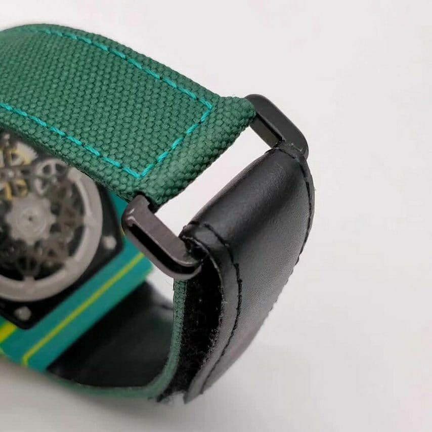 RM 67-02 Sprint Skeleton Dial on Green Nylon Strap 6T51