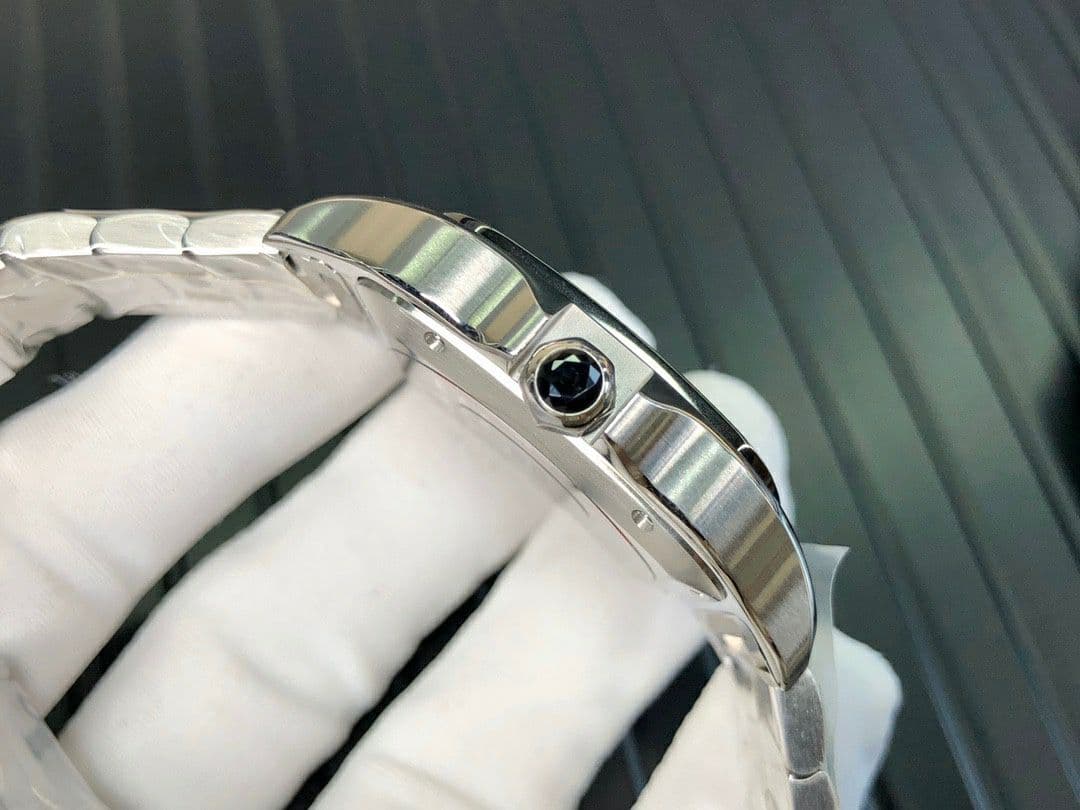 Santos de Cartier 40mm SS/PVD GF 1:1 Best Edition White Dial on YG SmartLinks Bracelet MIYOTA 9015 V2