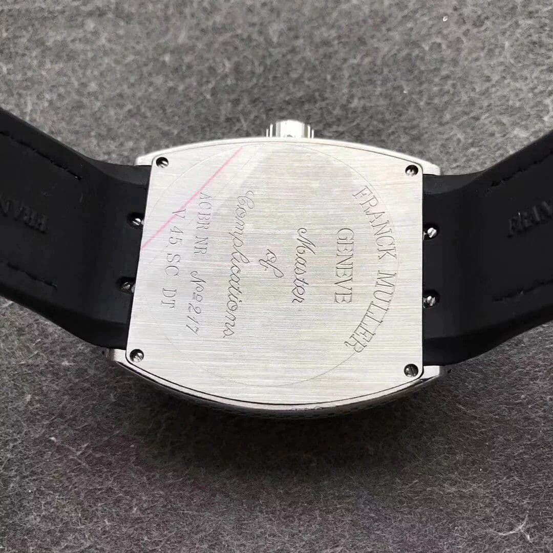 Franck Muller Vanguard PXL SS/NY Silver White/Num Asia 2824