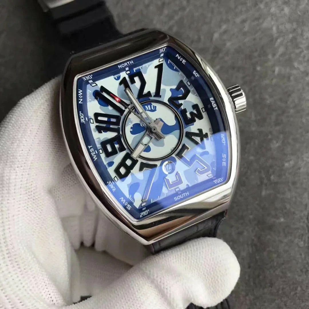 Franck Muller Vanguard Camuflage V45 DLC/LE Blue/Whte ZF MY9015
