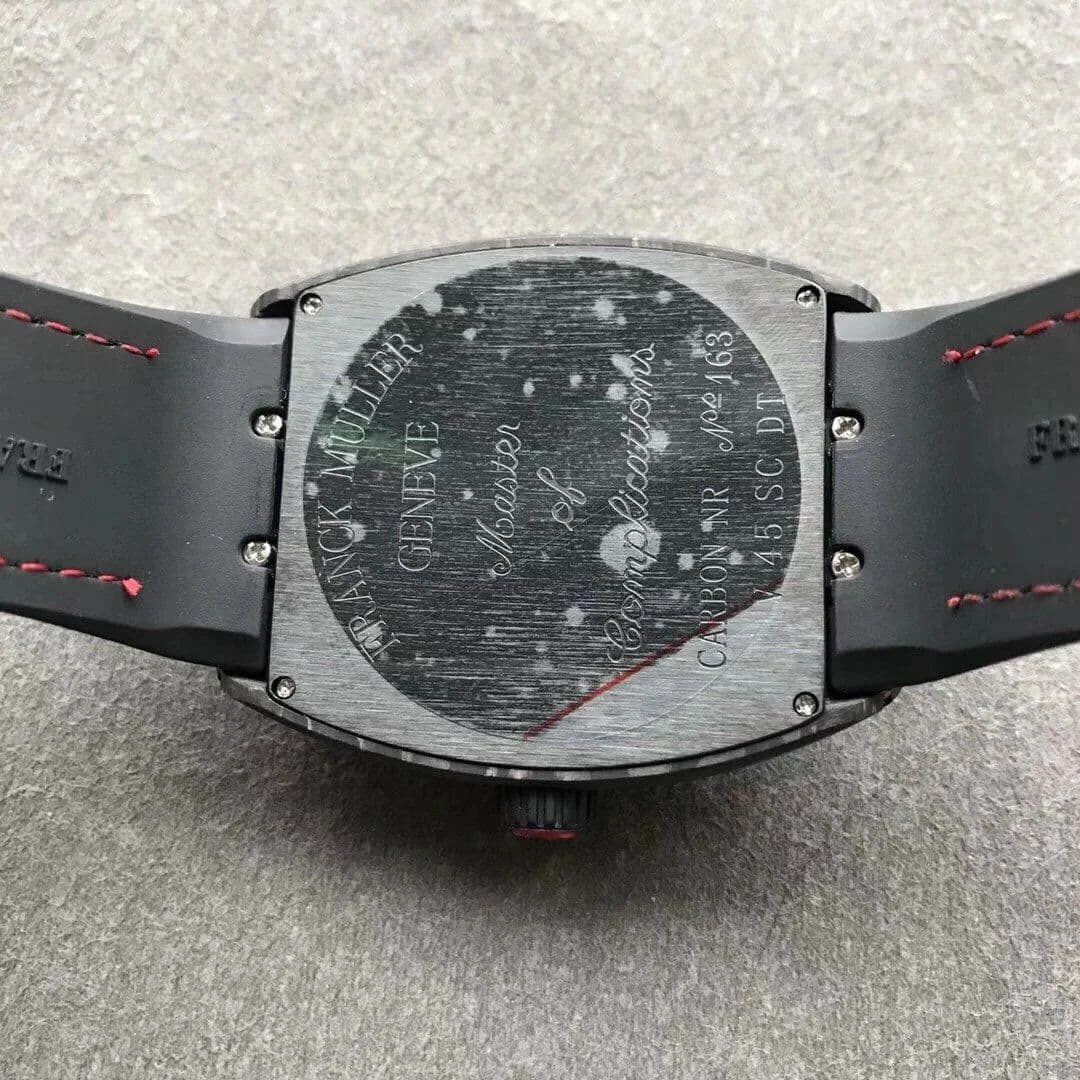 Vanguard Automatic Carbon Black/Red Carbon Dial on Black Nylon/Rubber Strap NH35A