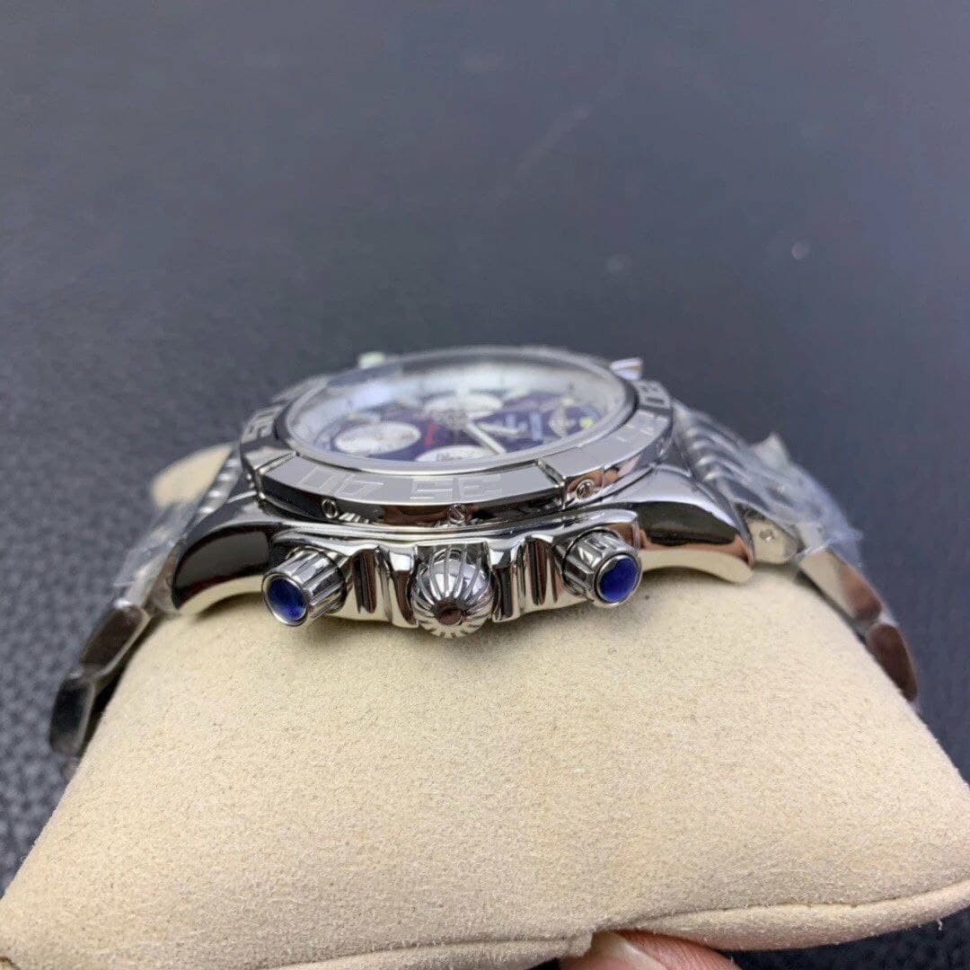 Chronomat B01 44 SS GF 1:1 Best Edition Blue Dial on SS Bracelet