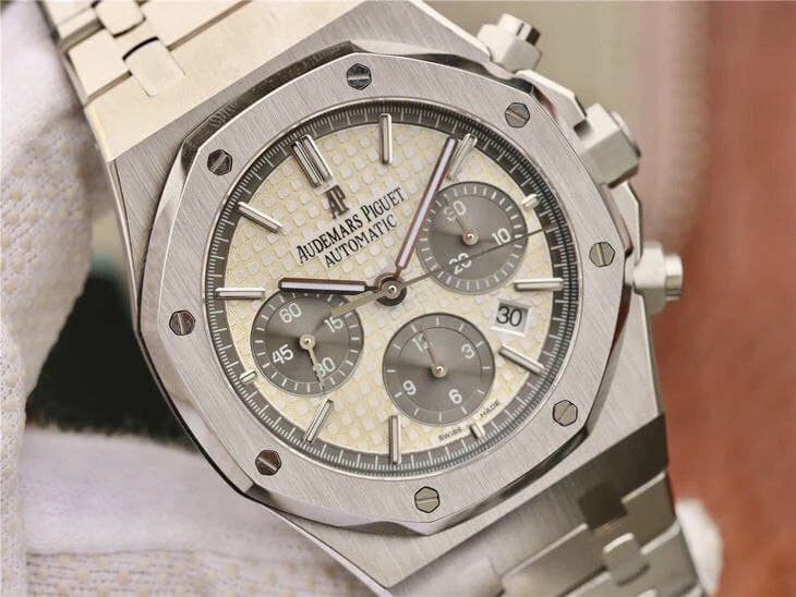 AP0632 - Royal Oak Chrono 1:1 Best Edition 26331ST SS/SS Grey/Wht