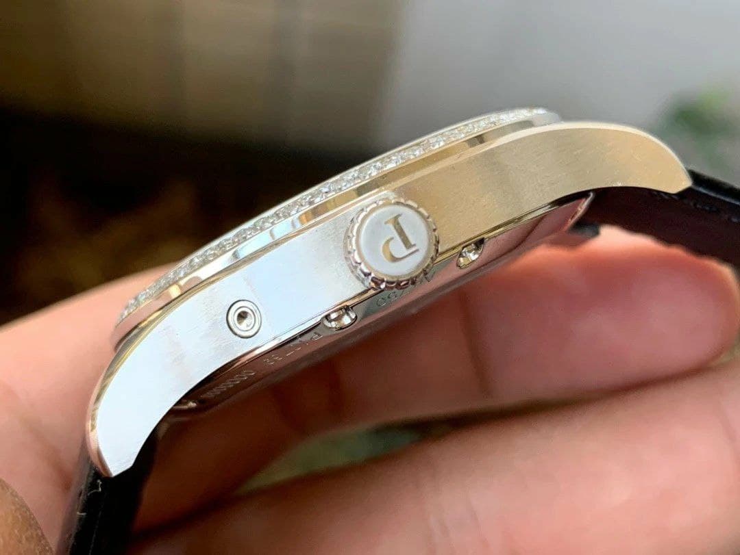 Piaget Gouverneur Tourbillon SS OXF Best Edition White Dial Diamonds Bezel on Brown Leather Strap