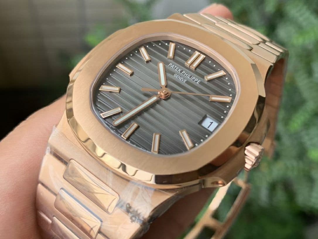 Nautilus 5711/1R PPF 1:1 Best Edition Grey Textured Dial on RG Bracelet 324CS Nautilus 5711/1R PPF 1:1 Best Edition Grey Textured Dial on RG Bracelet 324CS