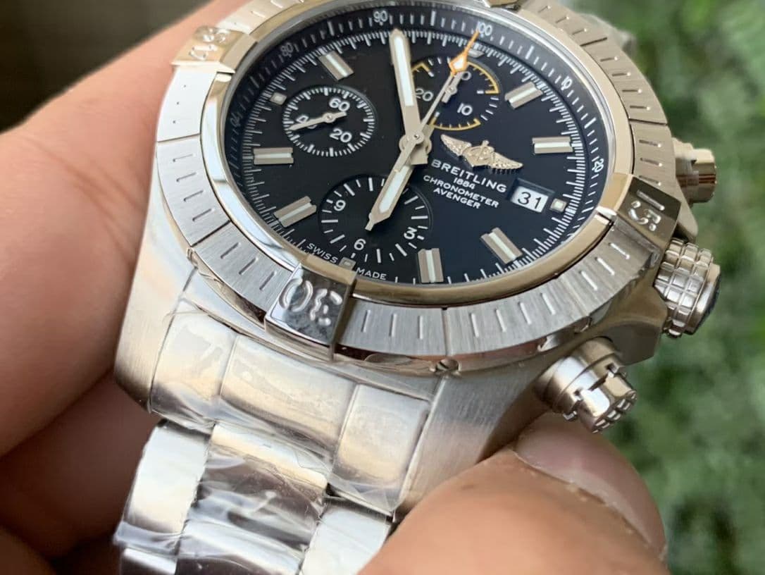 Avenger II Seawolf Chronograph PVD OXF Best Edition Black Dial on Black SS Strap A7750 Avenger II Seawolf Chronograph PVD OXF Best Edition Black Dial on Black SS Strap A7750