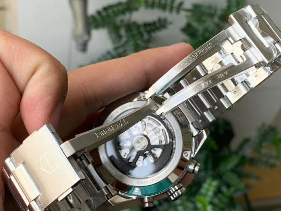 Calibre Heuer 01 Chrono SS XF 1:1 Best Edition Gray Dial on SS Bracelet Strap A1887 Calibre Heuer 01 Chrono SS XF 1:1 Best Edition Gray Dial on SS Bracelet Strap A1887