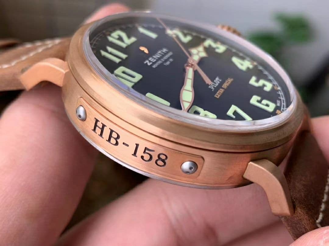 Pilot Type 20 Extra Special Bronze 45mm XF 1:1 Best Edition on Brown Asso Strap A2892 Pilot Type 20 Extra Special Bronze 45mm XF 1:1 Best Edition on Brown Asso Strap A2892