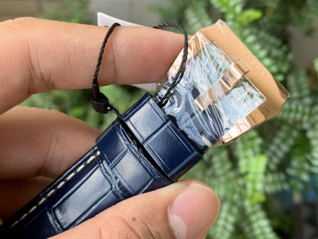 PAM1112 V GMT RG VSF 1:1 Best Edition Blue Dial on Blue Leather Strap P.9010 Super Clone PAM1112 V GMT RG VSF 1:1 Best Edition Blue Dial on Blue Leather Strap P.9010 Super Clone