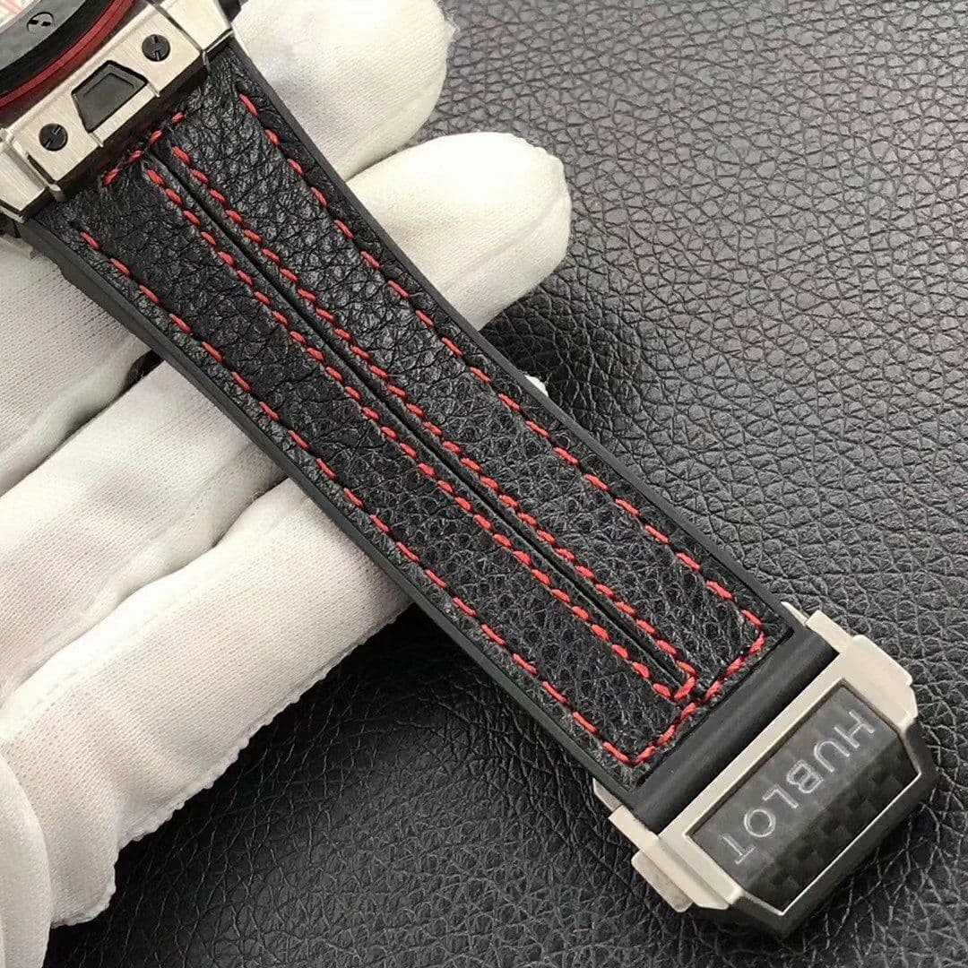 Big Bang Ferrari Unico Titanium V6F Best Edition Skeleton Dial on Black Gummy Strap HUB1288 Big Bang Ferrari Unico Titanium V6F Best Edition Skeleton Dial on Black Gummy Strap HUB1288