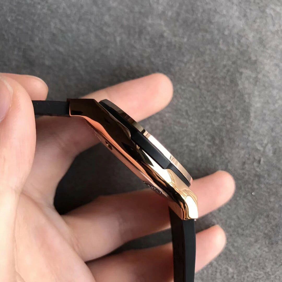 Classic Fusion 38mm RG JJF 1:1 Best Edition Black Dial on Black Gummy Strap A2892 V2 Classic Fusion 38mm RG JJF 1:1 Best Edition Black Dial on Black Gummy Strap A2892 V2